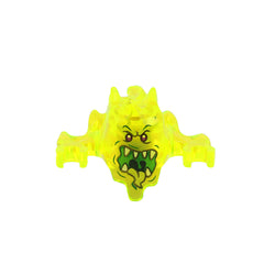 LEGO 19861pb02 - Ninjago Skreemer with Dark Purple Eyes and Mouth Open with White Pointed Teeth and Yellowish Green Tongue