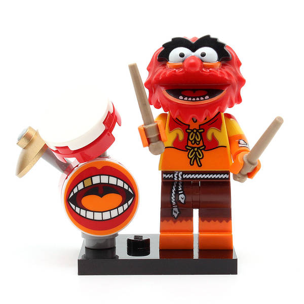 NEW - LEGO coltm-08 - Animal, The Muppets (Set mit Stand und Zubehör)