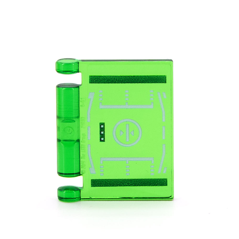 LEGO 24093pb012 - Book Cover (Head-up Display, HUD Pattern, Trans-Green)