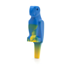 LEGO 27063pb01 - Papagei (Large Beak with Marbled Blue Pattern, Yellow)
