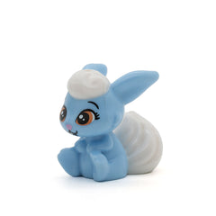 LEGO 28463pb01 - Hase / Kaninchen (White Bangs and Tail, Medium Nougat Eyes and Bright Pink Nose Pattern, Bright Light Blue)