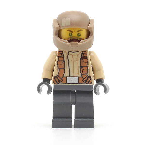 LEGO sw0696 - Resistance Trooper Tan Jacket, Moustache