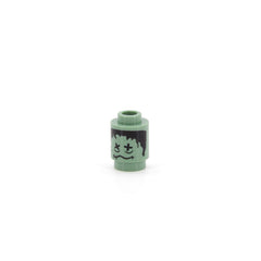 LEGO 3062pb036 - Schrumpfkopf Brick - sand green (Harry Potter, Fahrender Ritter)