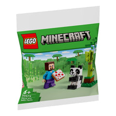 NEU - LEGO Minecraft (30672) Steve mit Baby-Panda | Steve and Baby Panda (Polybag)