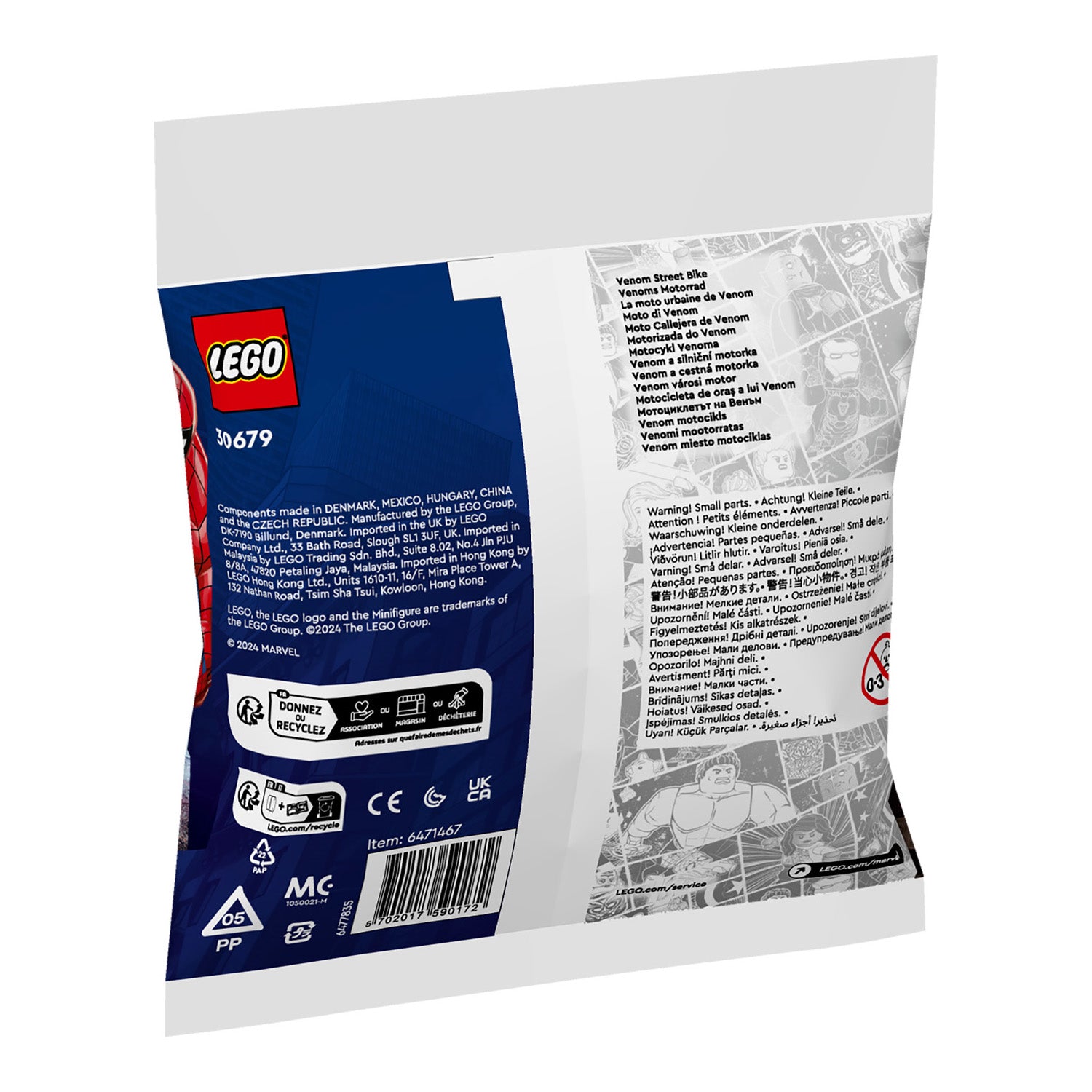 NEU - LEGO Super Heroes (30679) Venoms Motorrad | Venom Street Bike (Polybag)
