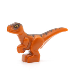 LEGO 37829pb01 - Dinosaurier Baby (Standing with Dark Brown Stripes, Dark Orange)