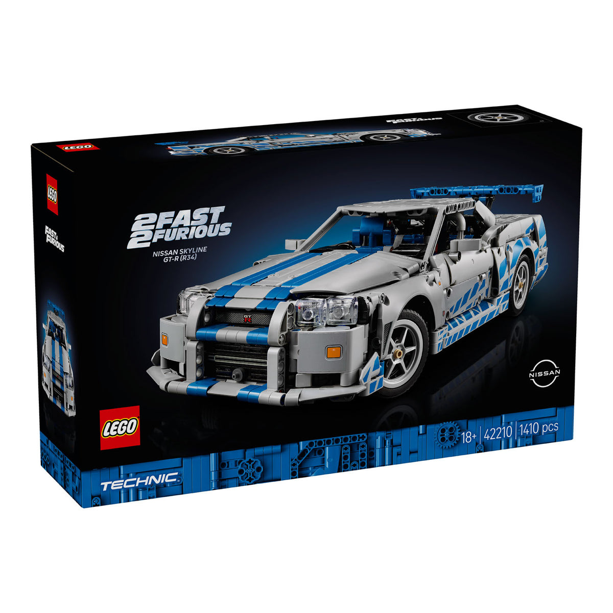 NEU - LEGO Technic (42210) 2 Fast 2 Furious Nissan Skyline GT-R (R34) Flitzer