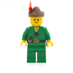 LEGO cas128 - Forestman (Pouch, Brown Hat, Red Feather)