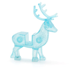 LEGO 51493c01 - Deer with Flexible Rubber Trans-Light Blue Antlers (Patronus - Glitter Trans-Light Blue)