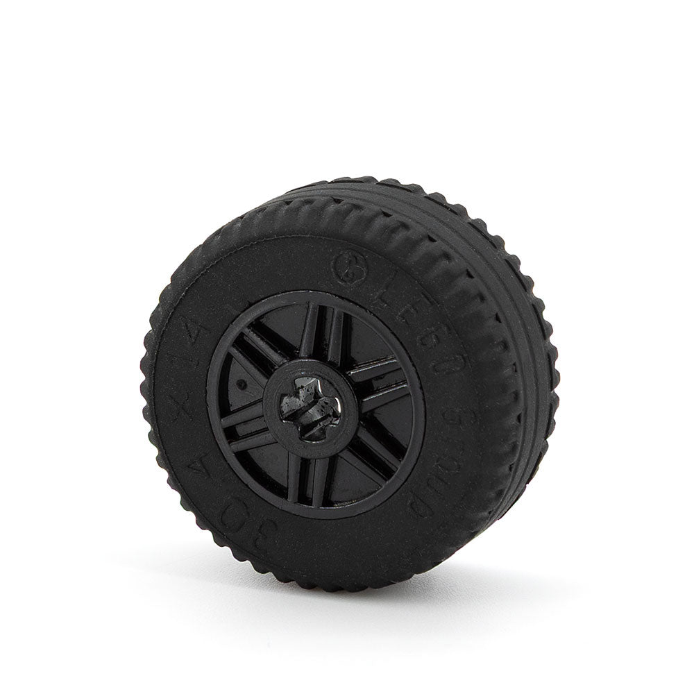 LEGO 55982c03 - Rad 18mm x 14mm mit Axle Hole mit festem schwarzem Reifen 30.4 x 14 (55982 / 58090)