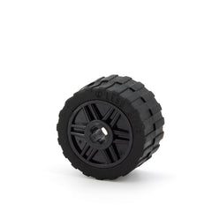 LEGO 55982c06 - Rad 18mm x 14mm mit Axle Hole mit schwarzem Reifen 24 x 14 mit flachem Profil(55982 / 89201)