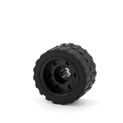 LEGO 55982c06 - Rad 18mm x 14mm mit Axle Hole mit schwarzem Reifen 24 x 14 mit flachem Profil(55982 / 89201)