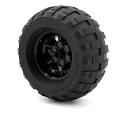 LEGO 56908c01 - Rad 43.2mm x 26mm Technic Racing Small, 6 Pin Holes mit schwarzem Reifen 81.6 x 38 (56908 / 45982)