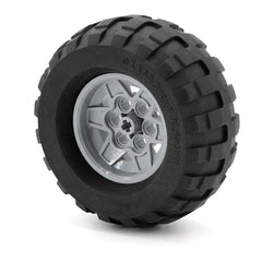 LEGO 56908c01 - Rad 43.2mm x 26mm Technic Racing Small, 6 Pin Holes mit schwarzem Reifen 81.6 x 38 (56908 / 45982)