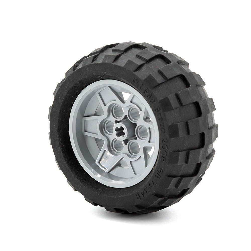 LEGO 56908c02 - Rad 43.2mm x 26mm Technic Racing Small, 6 Pin Holes, mit schwarzem Reifen 68.7 x 34 (56908 / 61480)