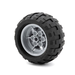 LEGO 56908c02 - Rad 43.2mm x 26mm Technic Racing Small, 6 Pin Holes, mit schwarzem Reifen 68.7 x 34 (56908 / 61480)