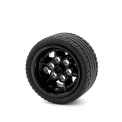 LEGO 56908c04 - Rad 43.2mm x 26mm Technic Racing Small, 6 Pin Holes, mit schwarzen Reifen 56 x 28 (56908 / 41897)