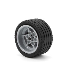 LEGO 56908c04 - Rad 43.2mm x 26mm Technic Racing Small, 6 Pin Holes, mit schwarzen Reifen 56 x 28 (56908 / 41897)