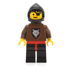LEGO cas251 - Wolf People (Wolfpack 2 with Brown Arms, Black Hood, Black Plastic Cape)