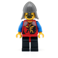 LEGO cas016 - Dragon Knights (Knight 2, Black Legs with Red Hips, Dark Gray Neck-Protector)
