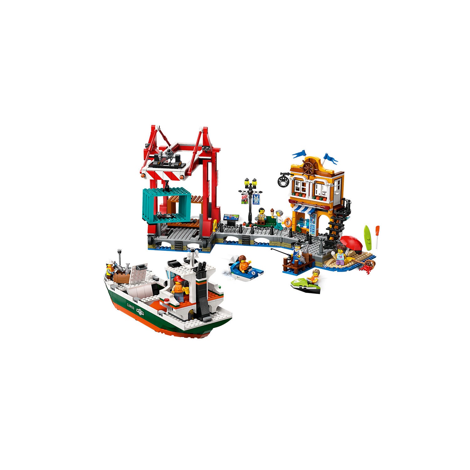 NEU - LEGO City (60422) Hafen mit Frachtschiff | Seaside Harbor with Cargo Ship