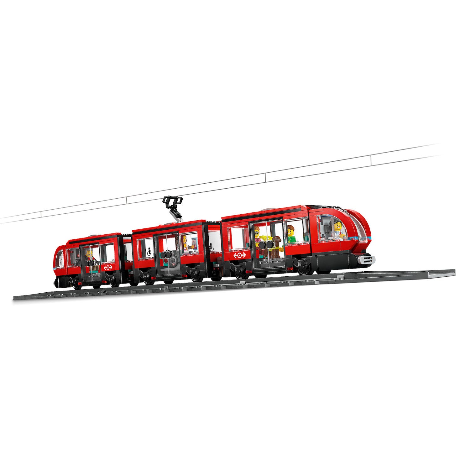 NEU - LEGO City (60423) Straßenbahn mit Haltestelle | Downtown Streetcar and Station