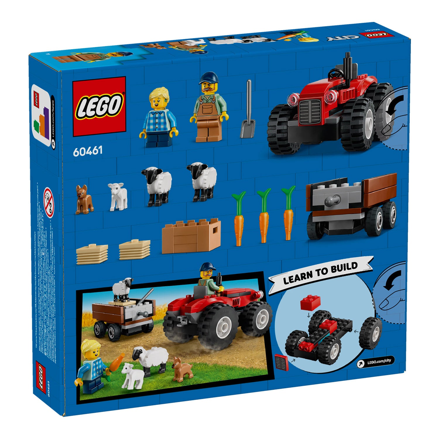 NEU - LEGO City (60461) Traktor mit Anhänger | Red Farm Tractor with Trailer & Sheep
