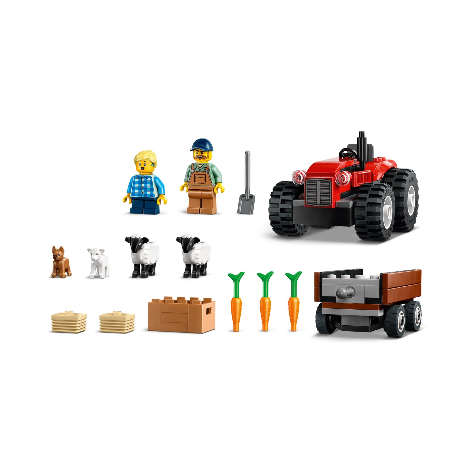 NEU - LEGO City (60461) Traktor mit Anhänger | Red Farm Tractor with Trailer & Sheep