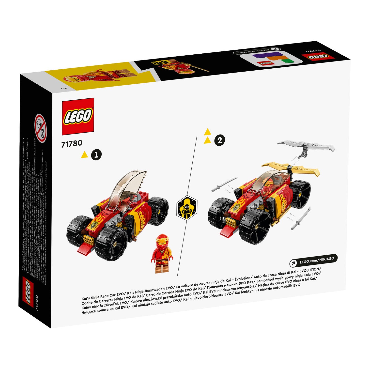 NEU - LEGO NINJAGO (71780) Kais Ninja-Rennwagen EVO
