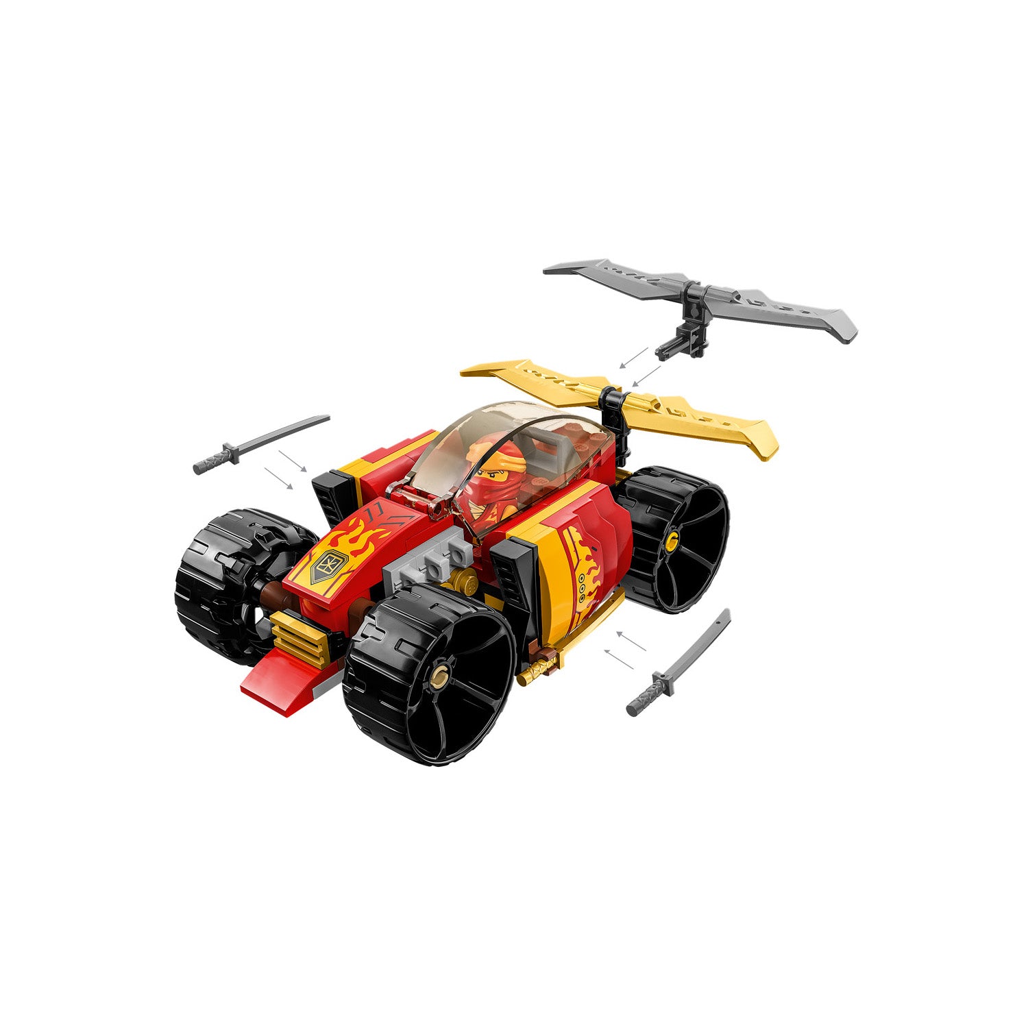 NEU - LEGO NINJAGO (71780) Kais Ninja-Rennwagen EVO