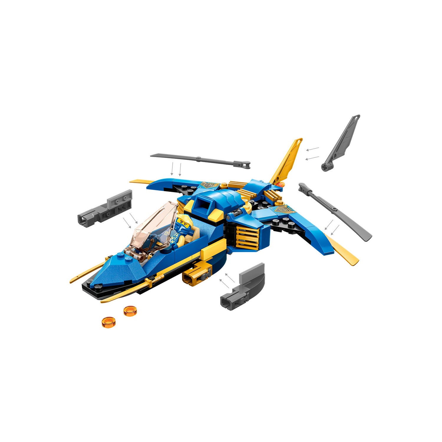 NEU - LEGO NINJAGO (71784) Jays Donner-Jet EVO