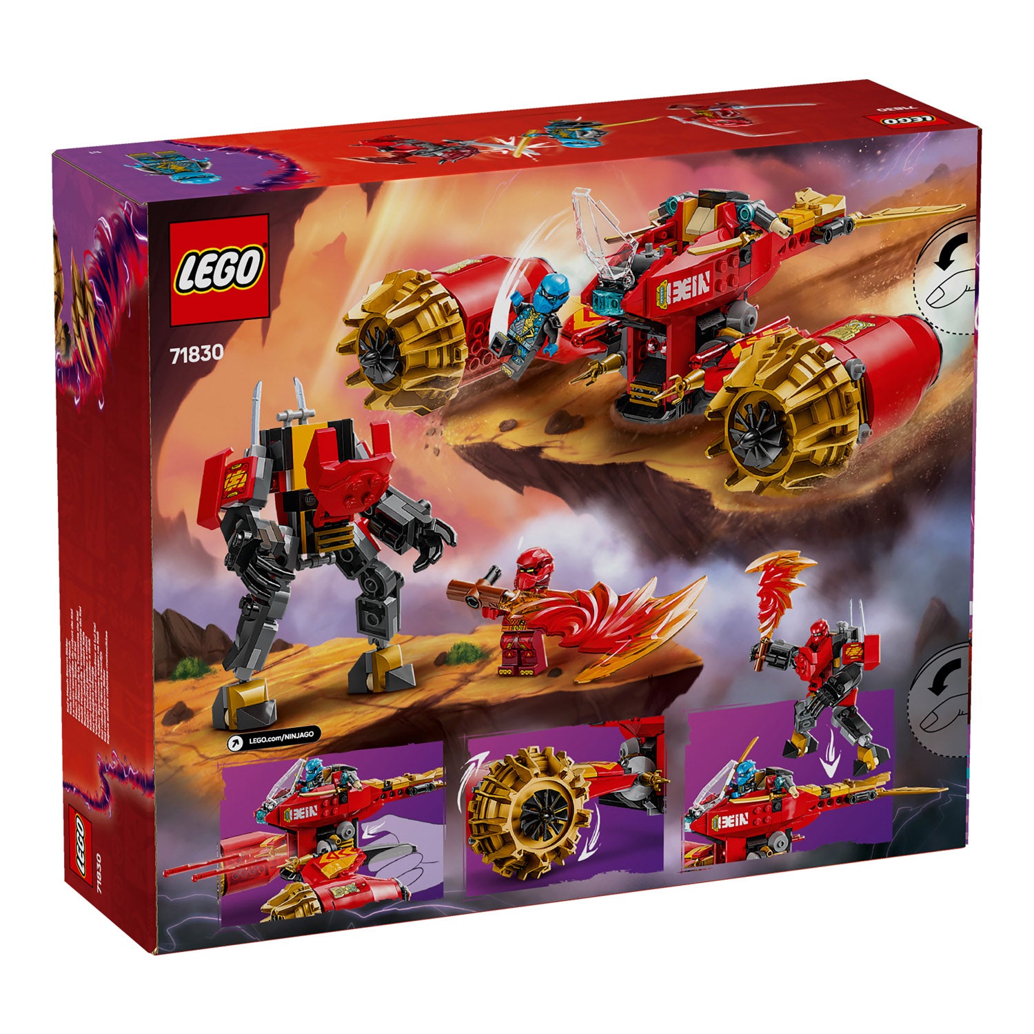 NEU - LEGO Ninjago (71830) Kais Sturmreiter-Mech | Kai's Mech Storm Rider