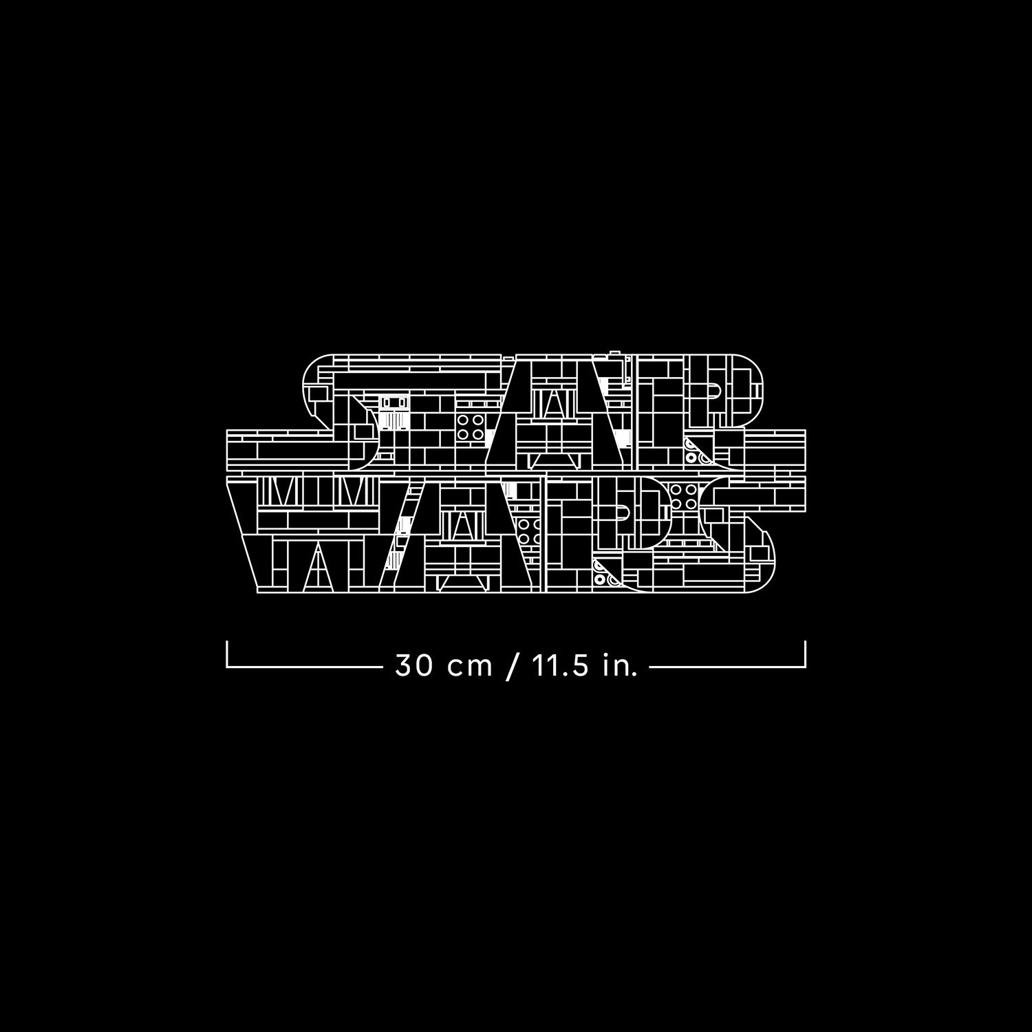 NEU - LEGO STAR WARS (75407) Star Wars™ Logo aus LEGO Steinen