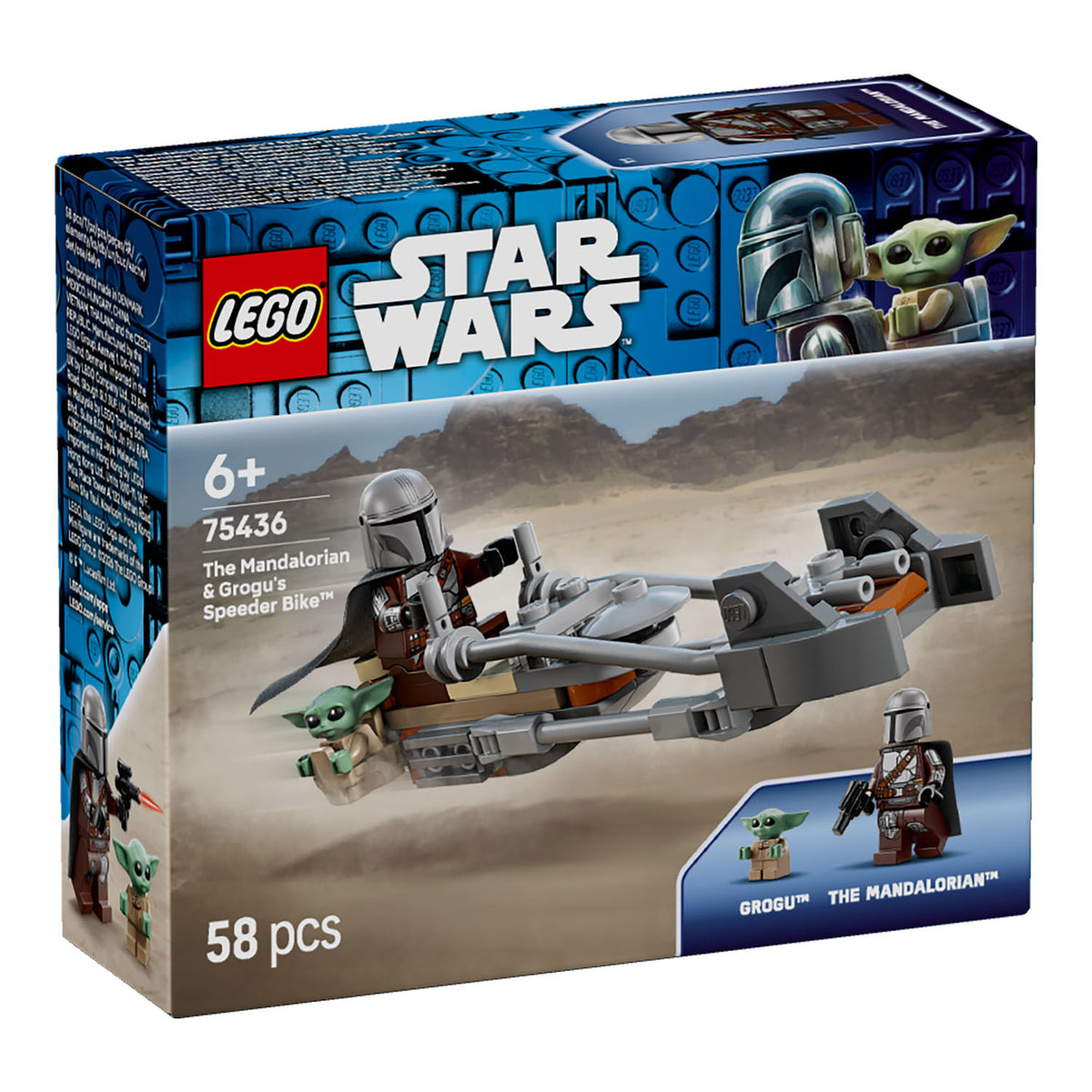 NEU - LEGO STAR WARS (75436) Der Mandalorianer und Grogu auf ihrem Speeder Bike | The Mandalorian & Grogu's Speeder Bike
