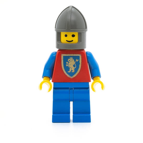 LEGO cas114 - Crusader Lion (Blue Legs, Dark Gray Chin-Guard)