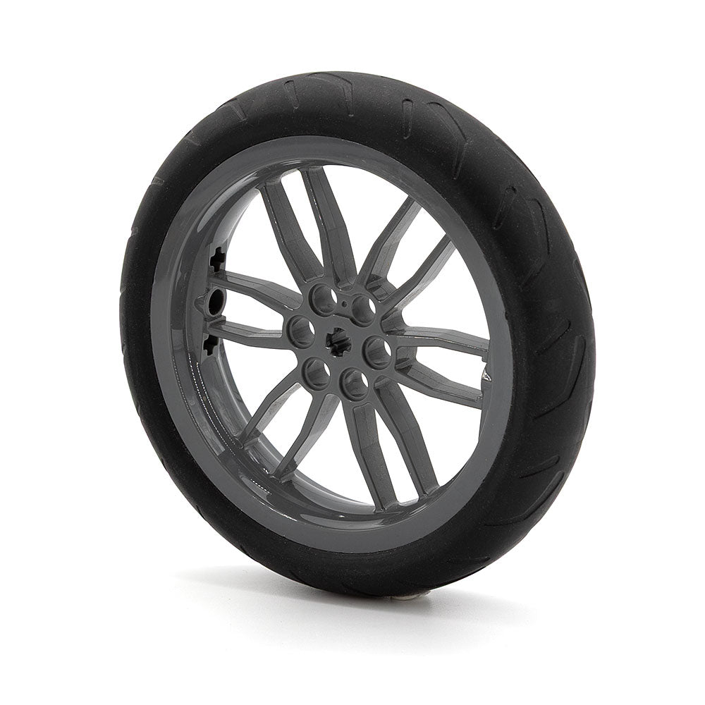 LEGO 88517c01 - Dark Bluish Gray Rad 75mm x 17mm, Motorcycle mit schwarzen Reifen 94.2mm x 22mm, Motorcycle Racing Tread (88517 / 88516)