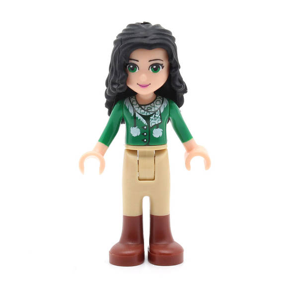LEGO frnd180 - Friends Emma (Tan Riding Pants, Green Sweater with Scarf)
