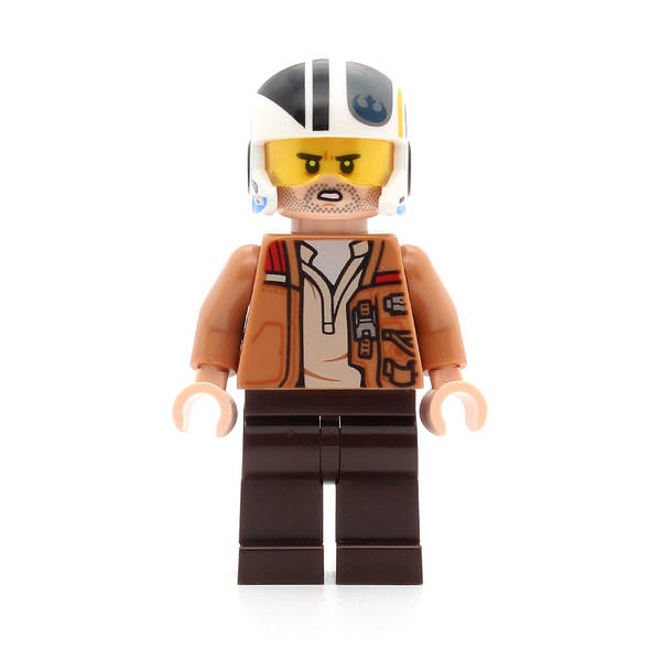 LEGO sw1145 - Poe Dameron (Medium Nougat Jacket, Helmet)