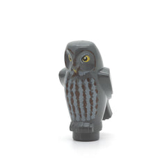 LEGO 92084pb02 - Eule (Angular Features with Yellow Beak and Eyes, Light Bluish Gray and Dark Brown Chest Feathers Pattern)