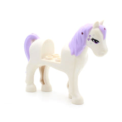 LEGO 93083c01pb07 - Pferd (Elves, weiß mit lila Mähne, lila Augen)