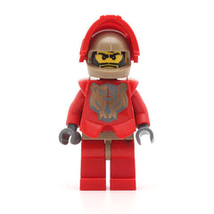 LEGO cas267a - Knights Kingdom II (Santis with Gold Pattern Armor, Dark Bluish Gray Hands)