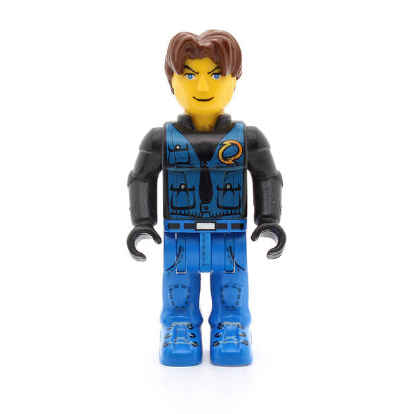 LEGO js013 - Jack Stone (Black Jacket, Blue Legs, Blue Vest)