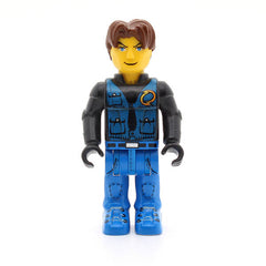 LEGO js013 - Jack Stone (Black Jacket, Blue Legs, Blue Vest)