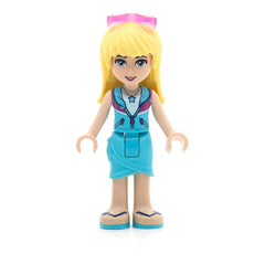 LEGO frnd405 - Friends Stephanie (Medium Azure Skirt, Medium Azure and Dark Purple Jacket, Sunglasses)
