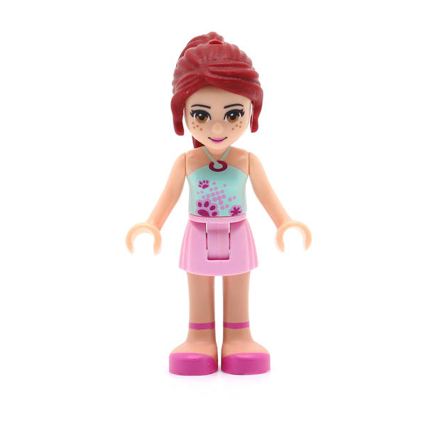 LEGO frnd022 - Friends Mia (Bright Pink Skirt, Light Aqua Halter Neck Top)