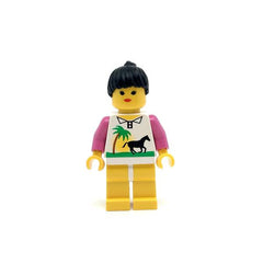 LEGO par002 - Horse and Palm (Yellow Legs, Black Ponytail Hair)