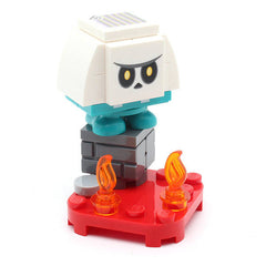 LEGO char02-10 -  Bone Goomba, Super Mario, Series 2 (Set mit Stand und Zubehör)