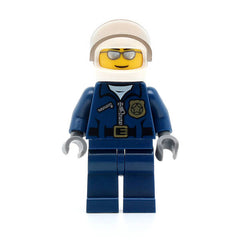 LEGO cty0449 - Police (City Motorcycle Officer, Silver Sunglasses)