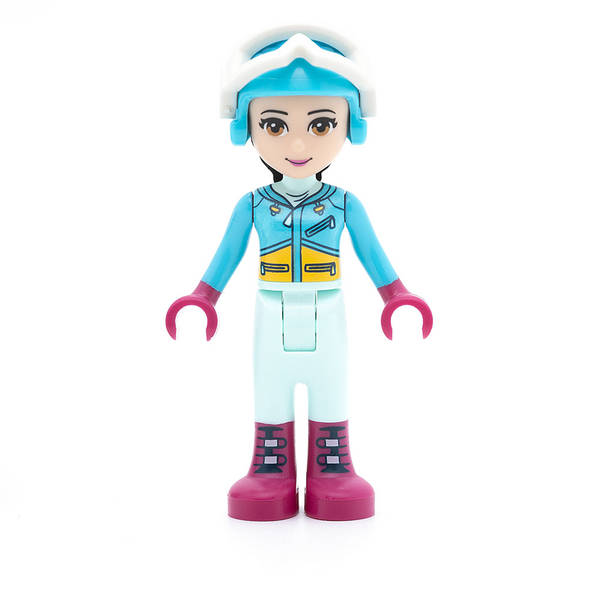 LEGO frnd216 - Friends Emma (Light Aqua Trousers, Medium Lavender Ski Vest, Helmet, Goggles)