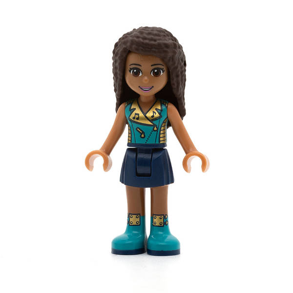 LEGO frnd242 - Friends Andrea (Dark Blue Skirt, Dark Turquoise Top)